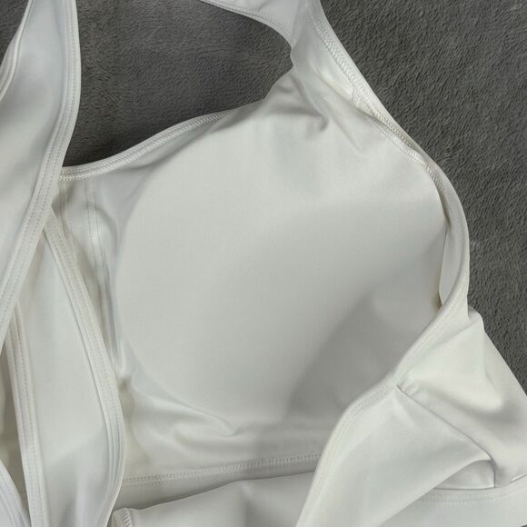 Adidas Sports Bra Womens Plus 2X White‎ PowerReact Train Medium-Support Bra new - Picture 3 of 11